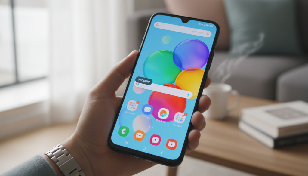 Tela do Samsung Galaxy A07