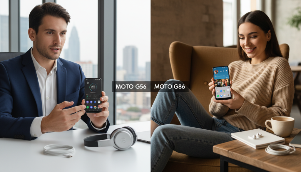 experiência do usuário moto g56 e moto g86 experiência do usuário moto g56 e moto g86